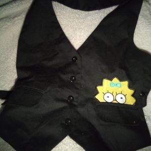 Maggie Simpson black vest